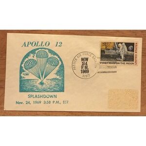 Apollo 12 Splashdown FDC 1969 Cachet Rare